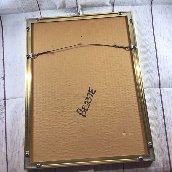 Vintage 1975 Glen Base John Wayne Pencil Sketch Art Framed - Picture 16 of 16